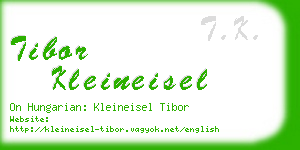 tibor kleineisel business card